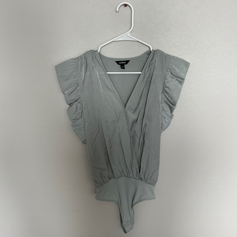 EXPRESS Bodysuit Size XS Soft Green